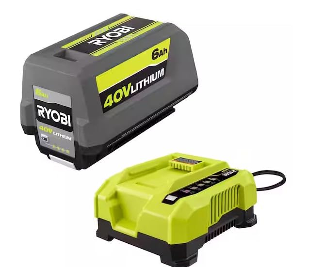 40V Lithium-ION 6.0 AH Battery and Rapid Charger F1654