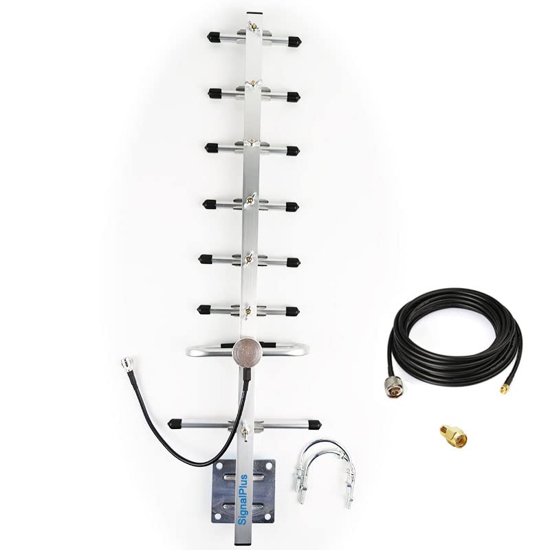 Outdoor Yagi Antenna 10 dbi with Low Loss Cable RG58 16.5ft F44174
