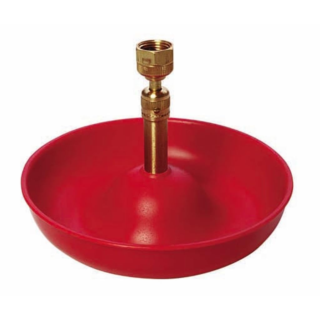 Automatic Poultry Fount Waterer Bowl with Hose Attachment 1.5 Pints R723813