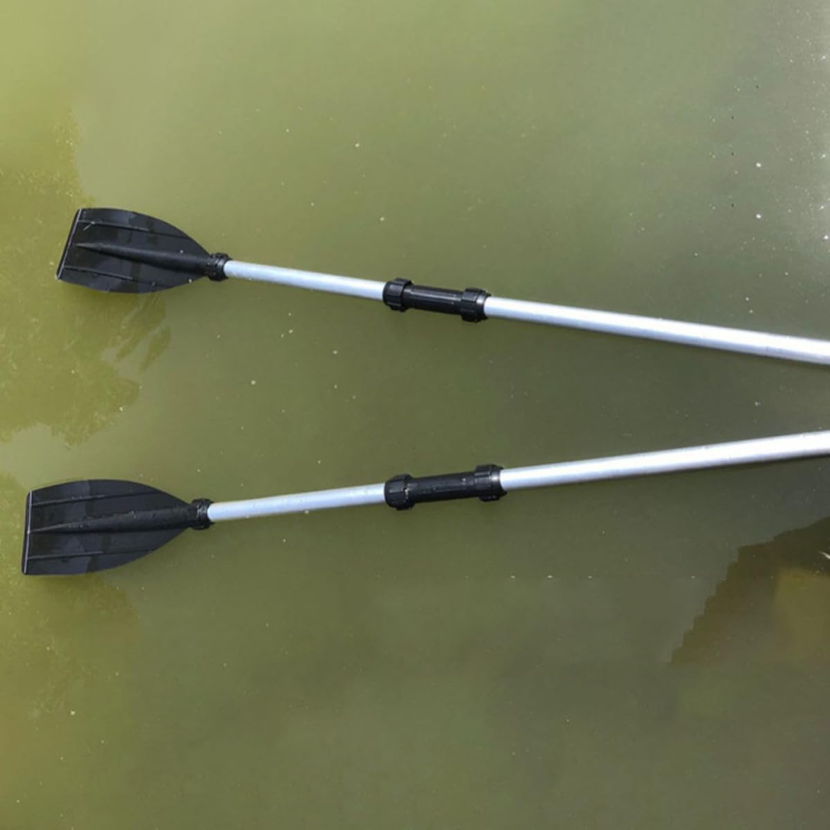 2pcs Adjustable Aluminum Alloy Kayak Paddles I35698