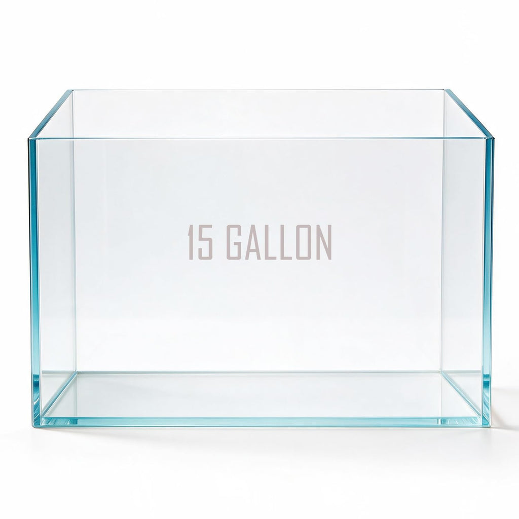 15 Gallon Ultra-Clear Rimless Glass Aquarium Fish Tank F5937