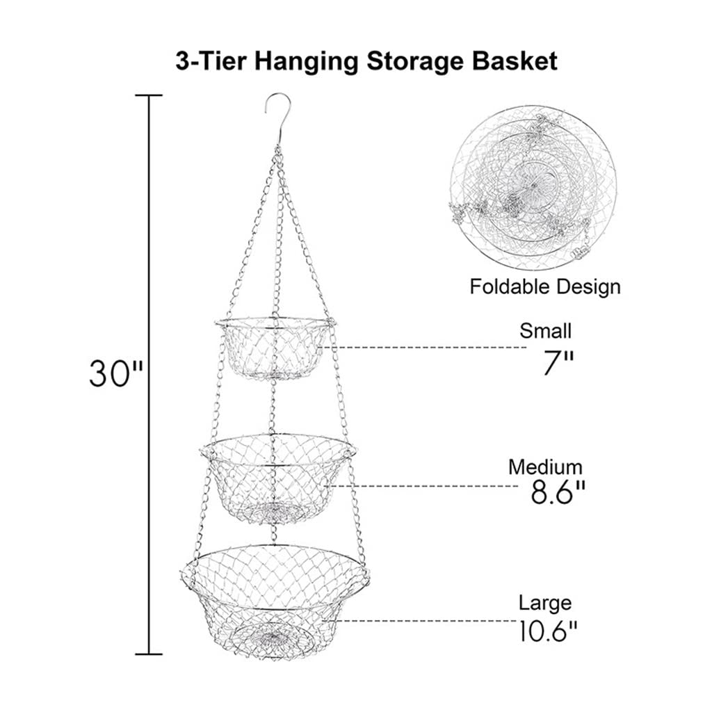 3 Tier Hanging Fruit Basket N750