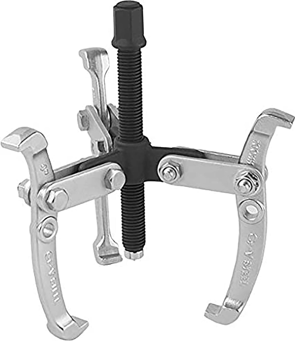 3-Jaw Gear Puller, 3 Inch Max Reach, 3-Ton Safe Working Load E41869