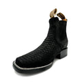 Men’s Genuine Leather Square Toe Ankle Cowboy Boot D622