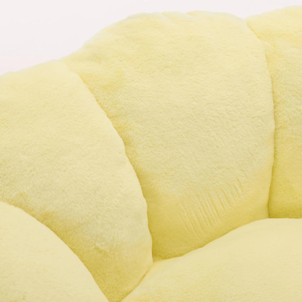 Faux Fur Bean Bag Sofa with Memory Foam E4263