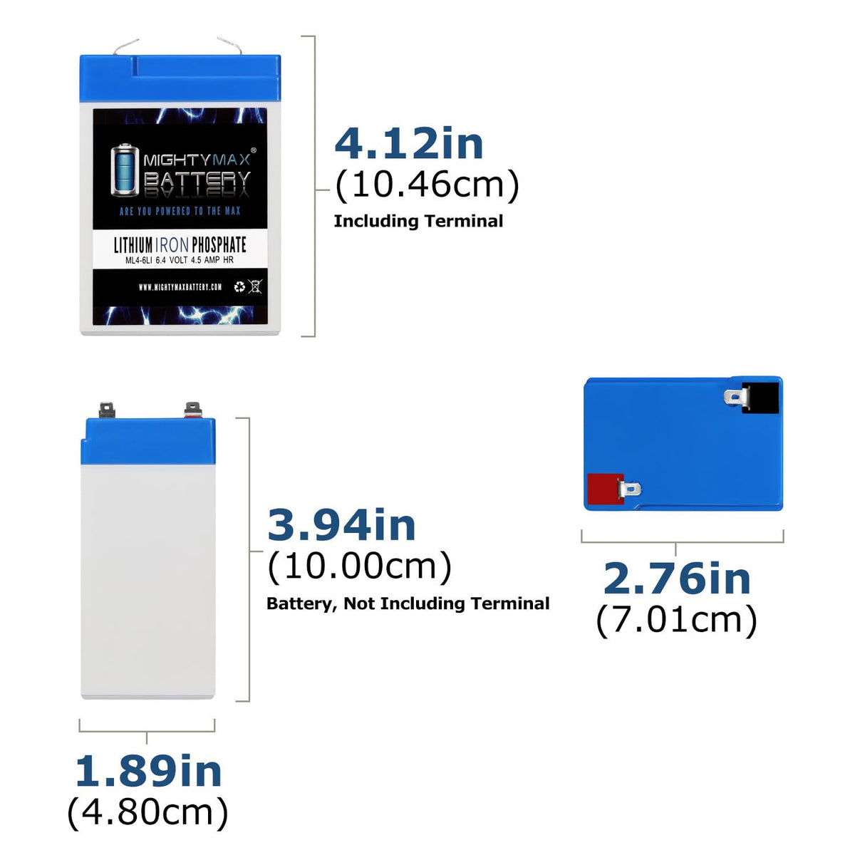 6V 4.5AH Lithium Replacement Battery W3171