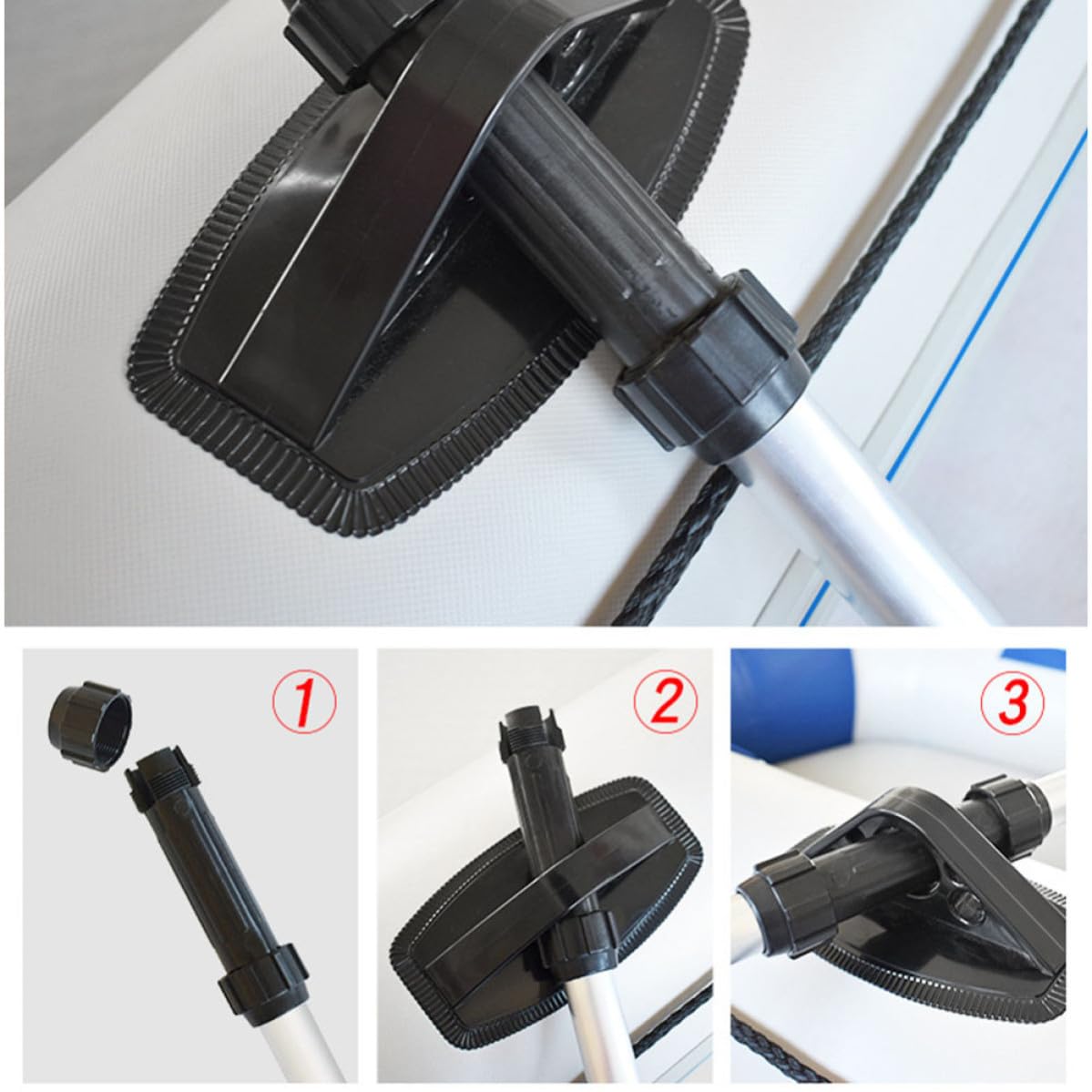 2pcs Adjustable Aluminum Alloy Kayak Paddles I35698