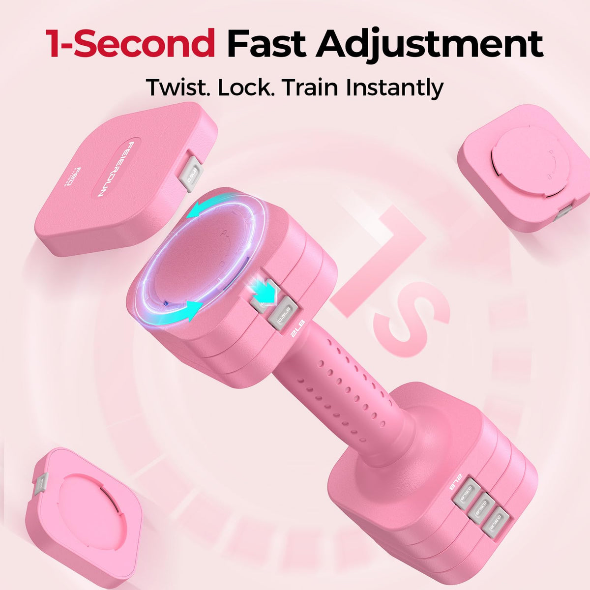 5-in-1 Adjustable Dumbbell Set L87215