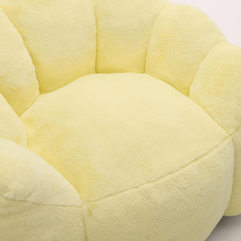 Faux Fur Bean Bag Sofa with Memory Foam E4263