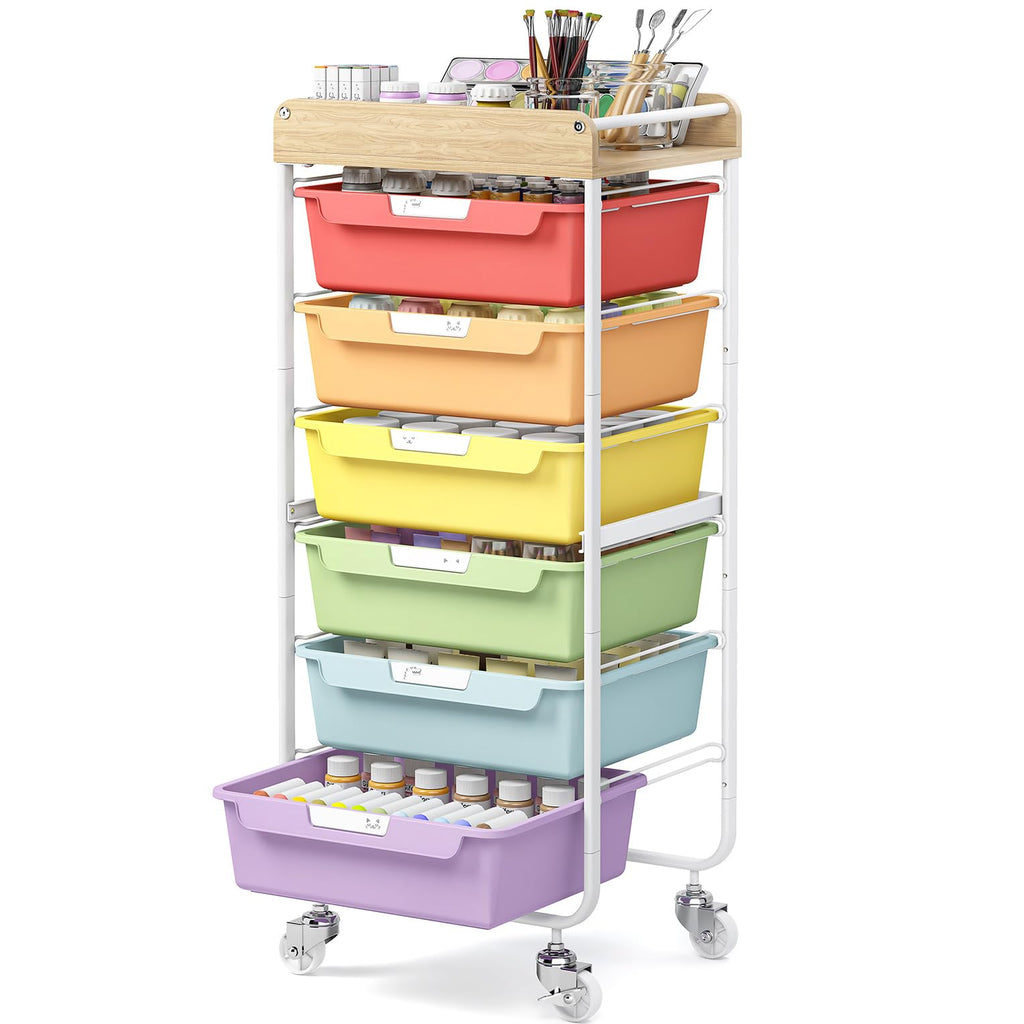 Utility Storage Cart with Drawer E9644