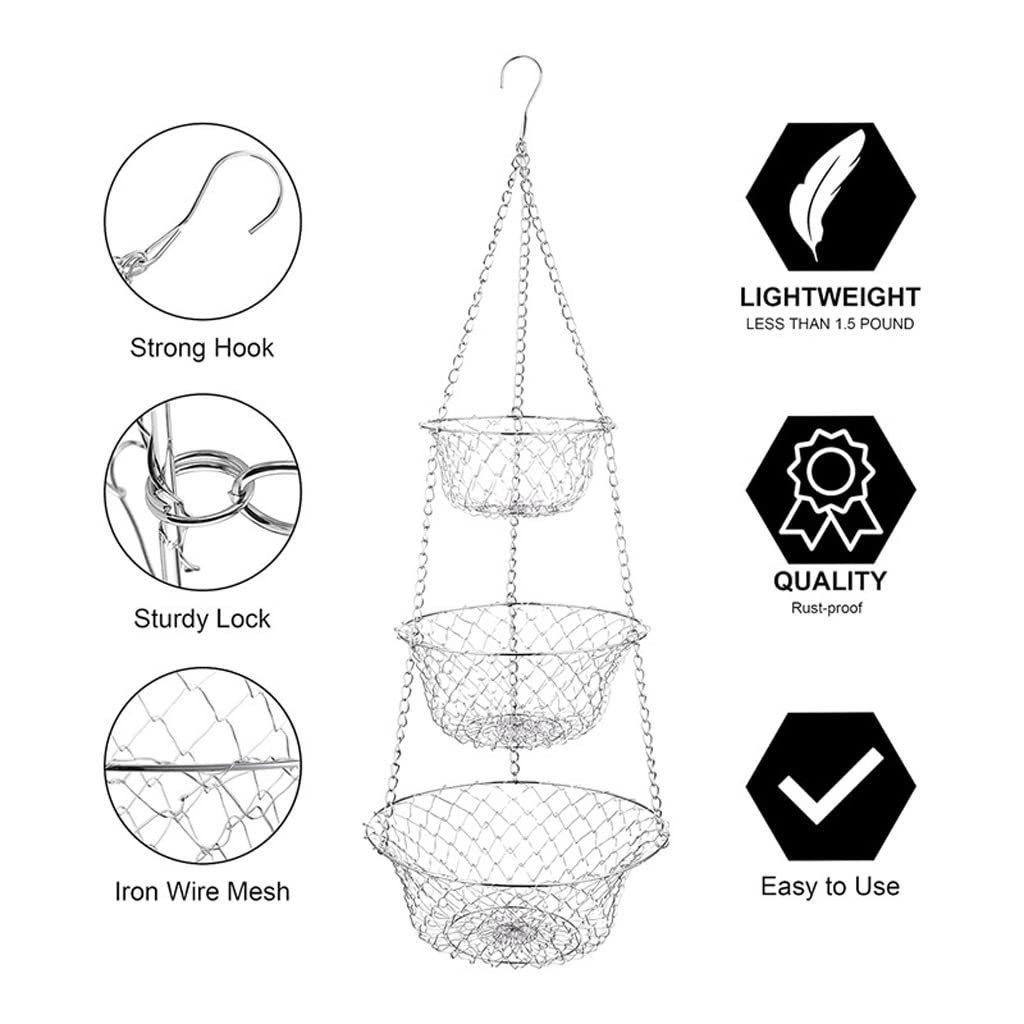 3 Tier Hanging Fruit Basket N750