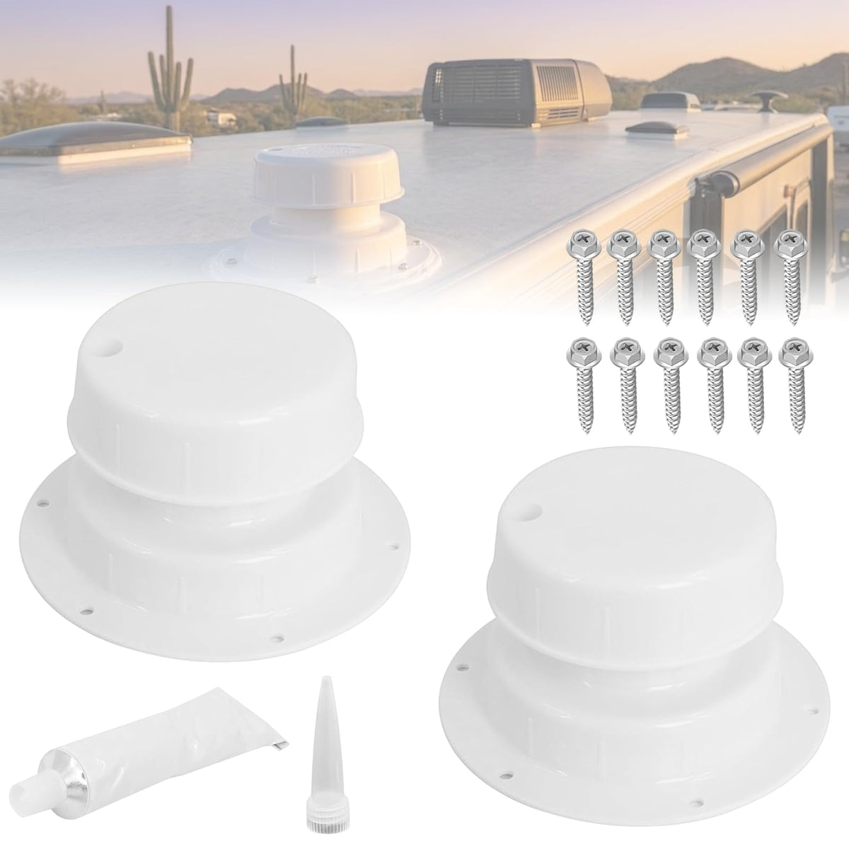 RV Plumbing Vent Caps 1 to 2 3/8" Pipe K7733
