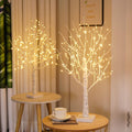 24" 2FT White Birch Tree with 144 LED Lights O611
