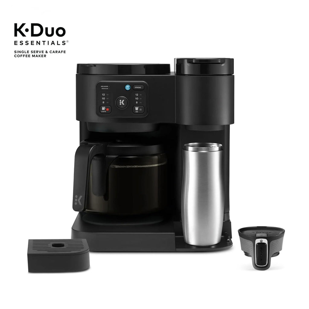 Single-Serve Pod Coffee Maker & Carafe, 72 Oz Reservoir, Black U74691