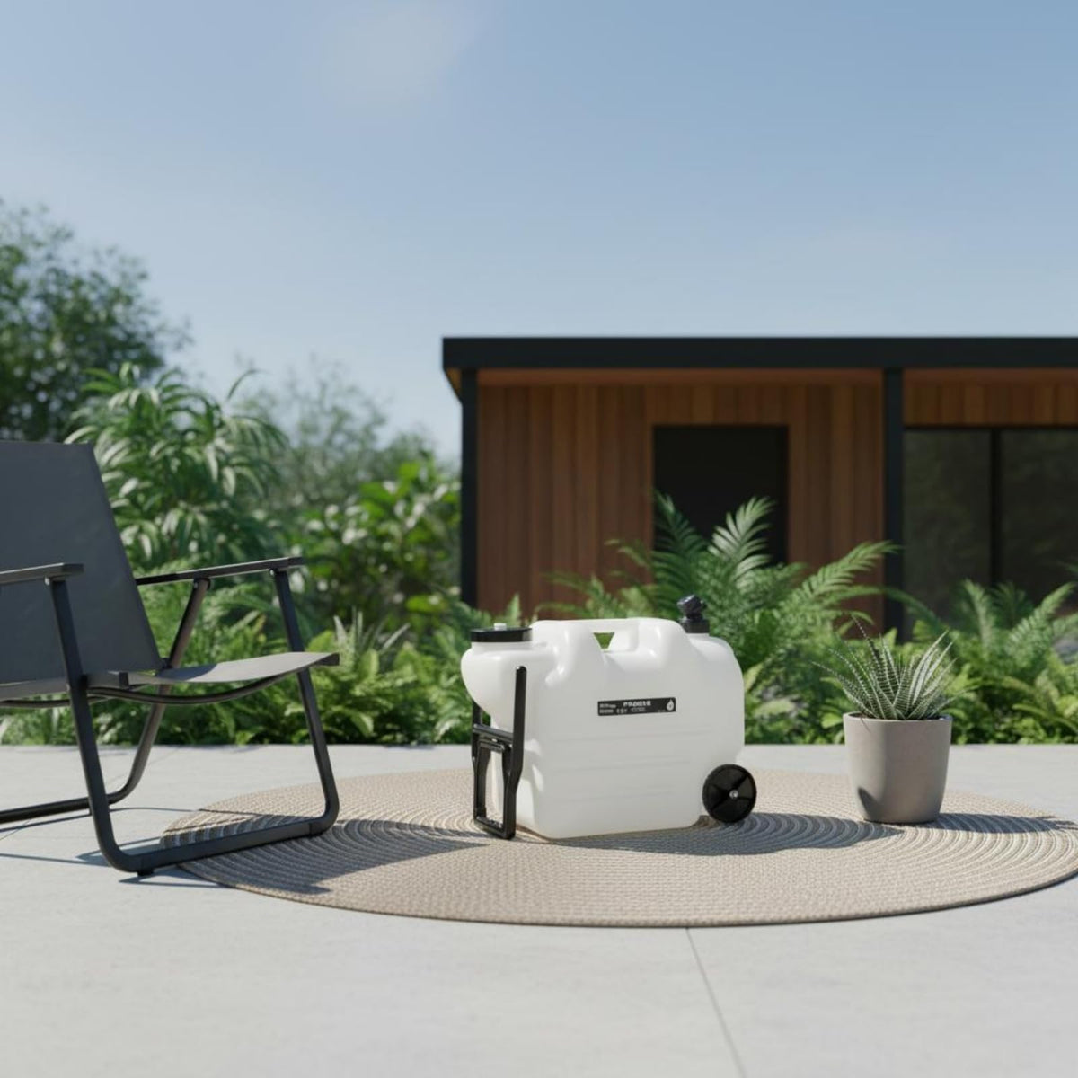 Portable Water Dispenser with Faucet Wheels Large Capacity N31788