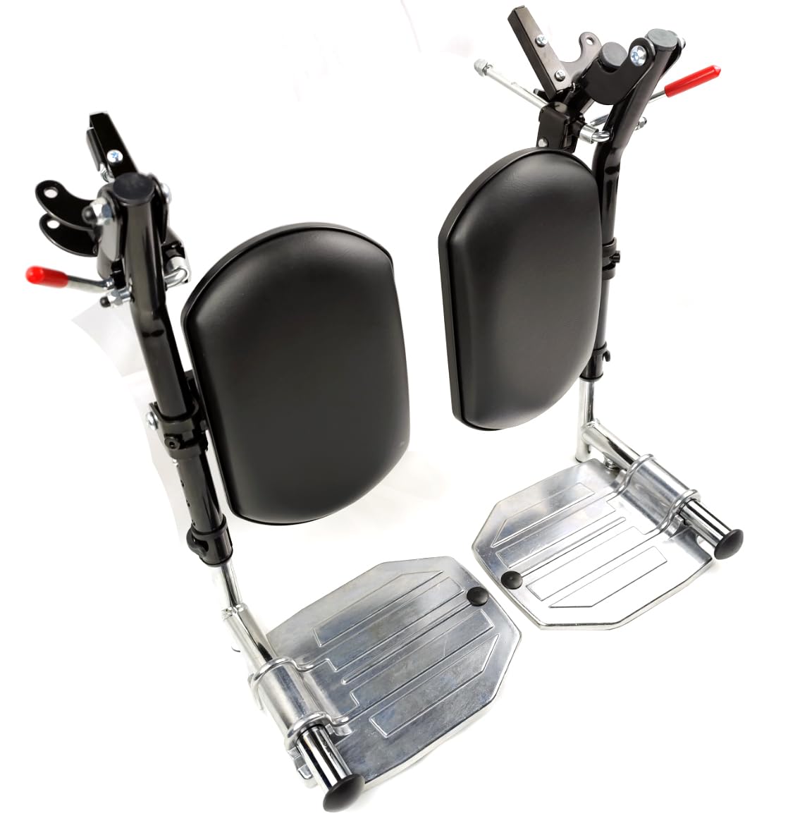 Heavy Duty Wheelchair Elevating Leg Rest with Calf Pad, Black B2682
