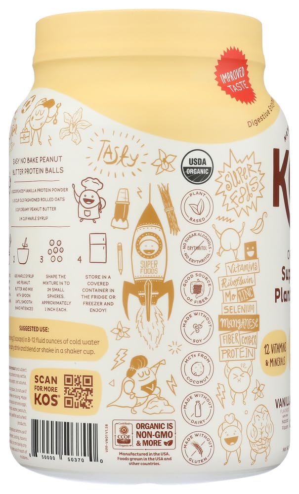 Organic Vanilla Plant Based Protein Powder M30194