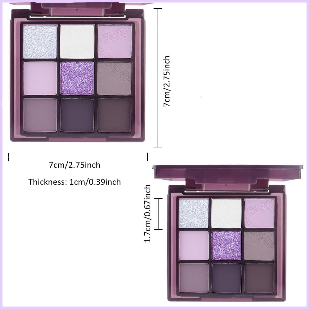 Dark Purple Plum Lavender Mauve Smoky Eyeshadow Palette E96339