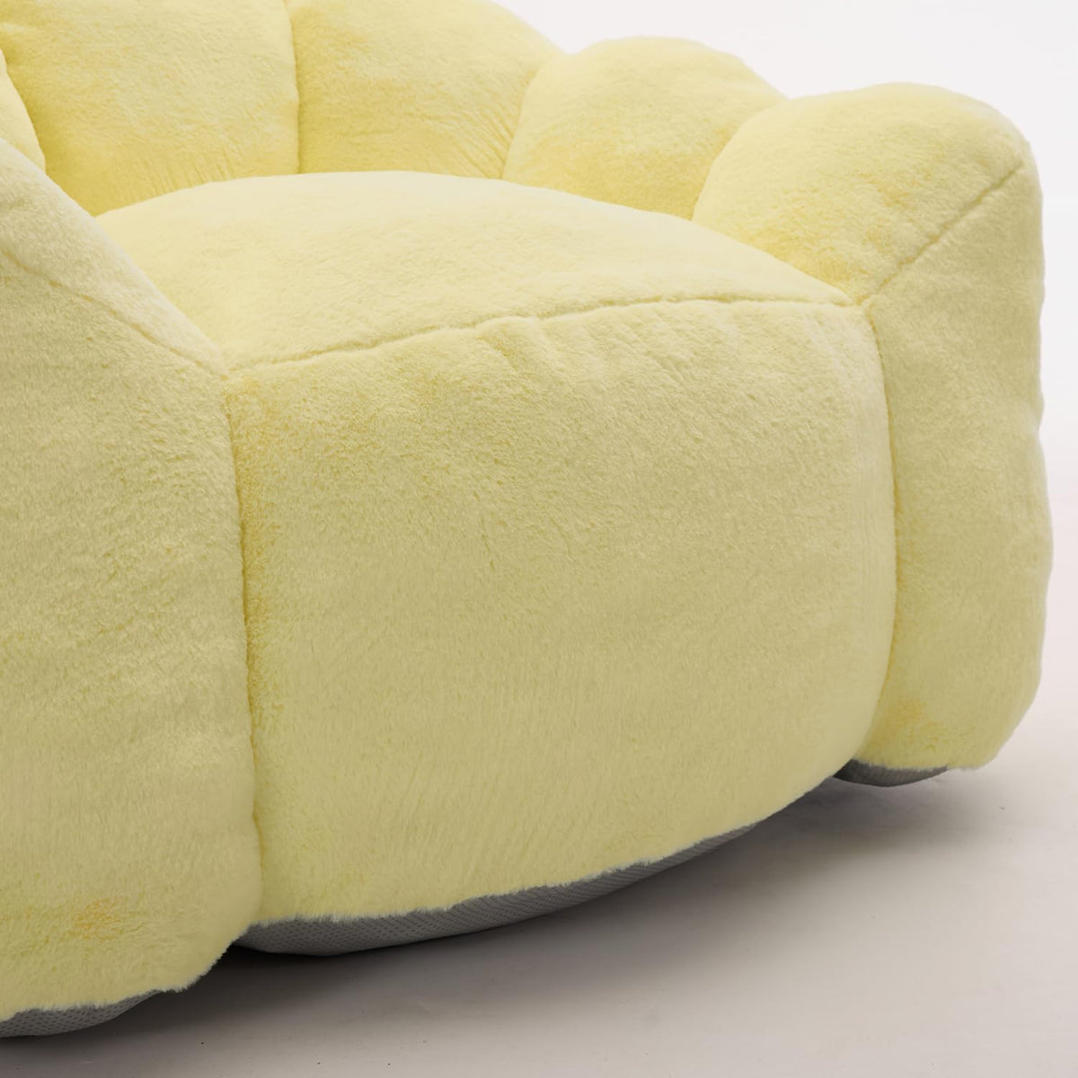 Faux Fur Bean Bag Sofa with Memory Foam E4263