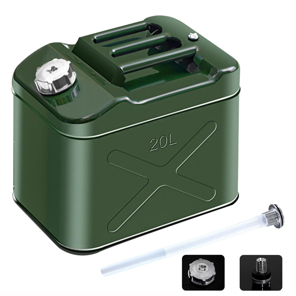20L 5 Gallon Metal Water Can with Flexible Spout M29437