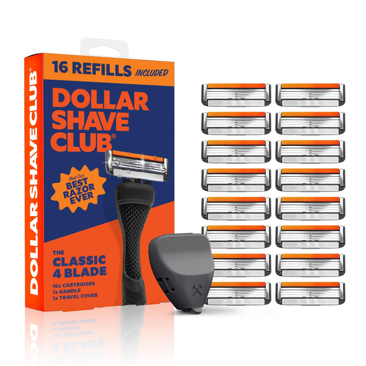Black 16 Razor Refills + Handle G4347