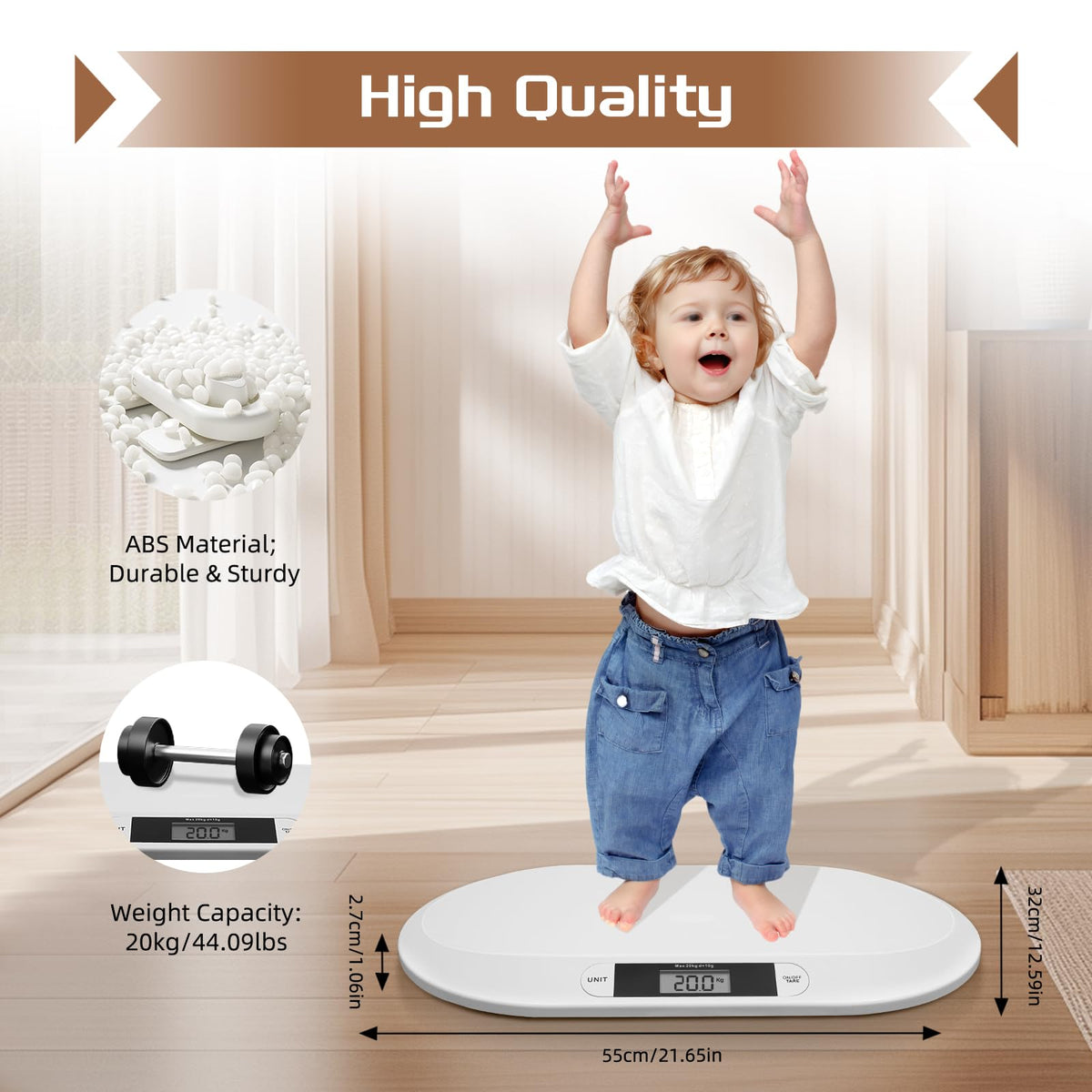 Digital Baby Scale 44Lbs LCD Display I868585