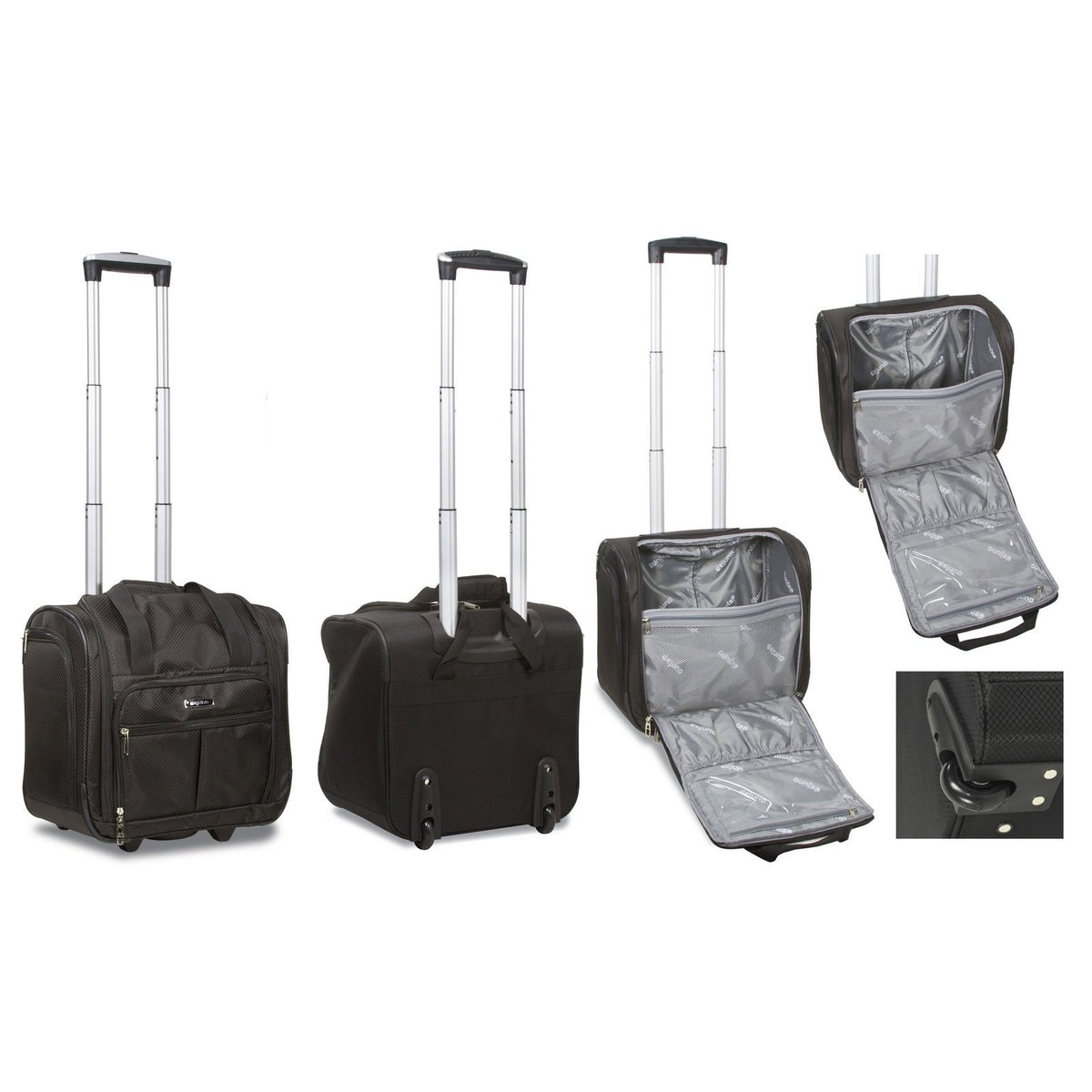 Lightweight Underseat 15-Inch Carry-On Rolling Luggage D6550