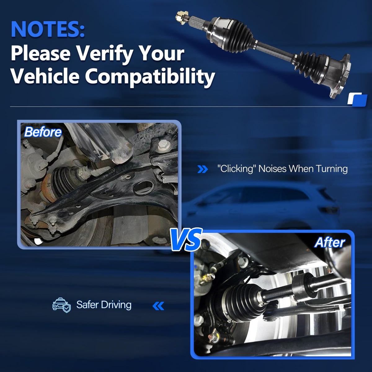 CV Axle Front Pair Q2800