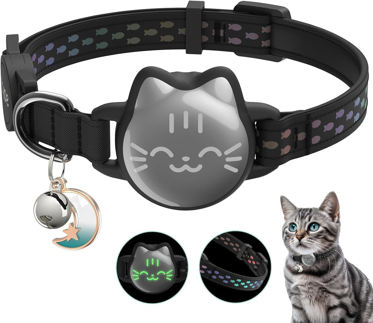 Reflective Breakaway Cat Collar with Bell E668