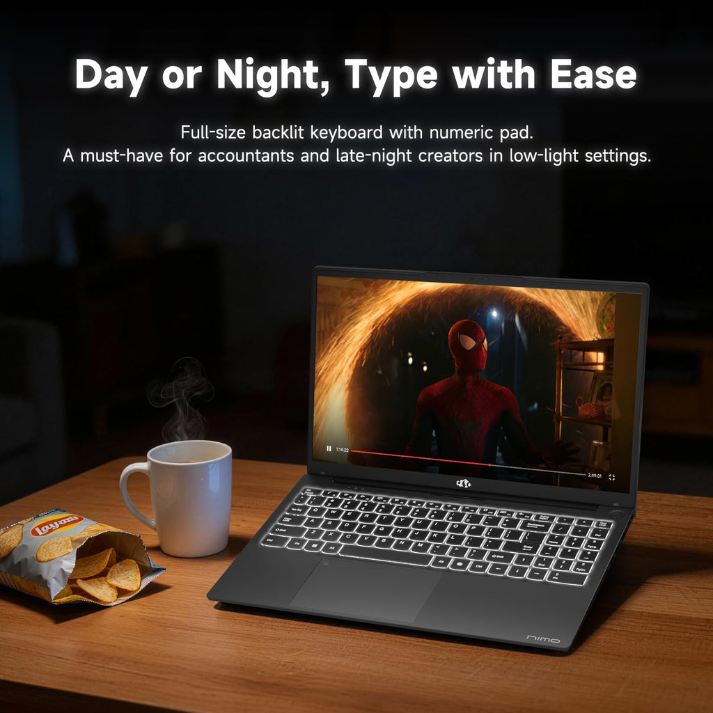 15.6" FHD Laptop, Intel 4 Cores, 8GB RAM, 256GB SSD L621