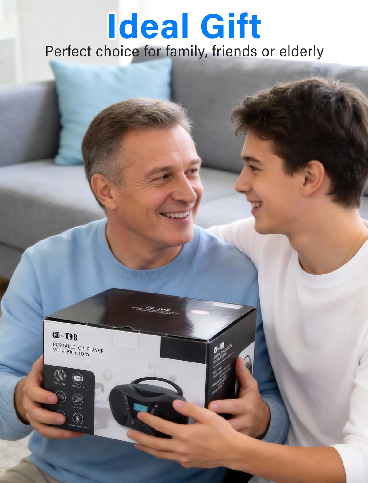 Portable Boombox CD Player with Bluetooth S168