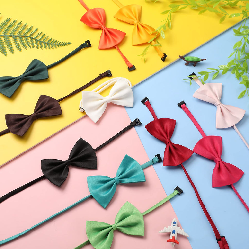 120 Pcs Dog Bow Ties with Adjustable Collar P19366
