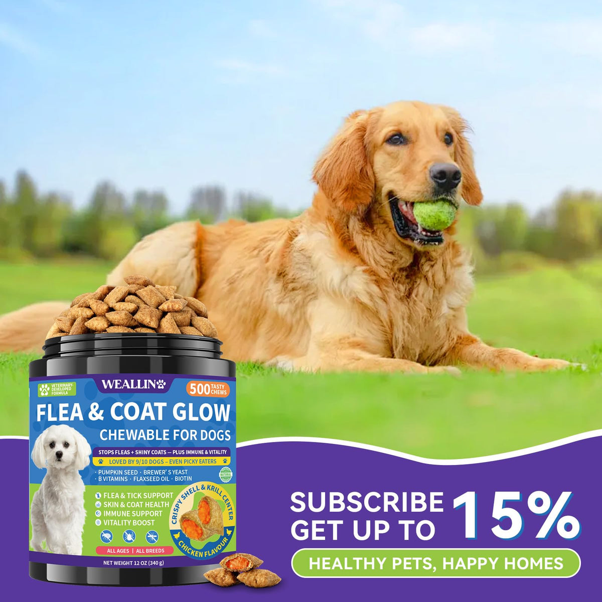 Flea and Tick Prevention for Dogs F364