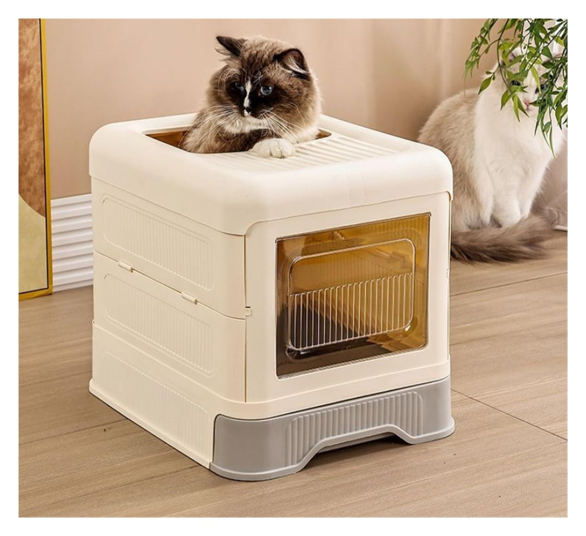 Fully Enclosed Cat Litter Box with Lid and Drawer B99501