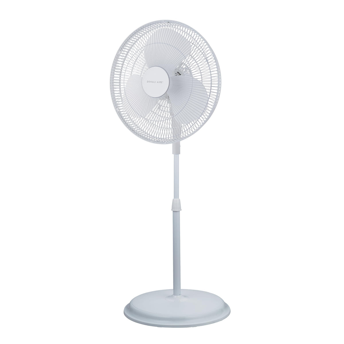 16" Oscillating Pedestal Fan with 3 Speed Settings, White N650221
