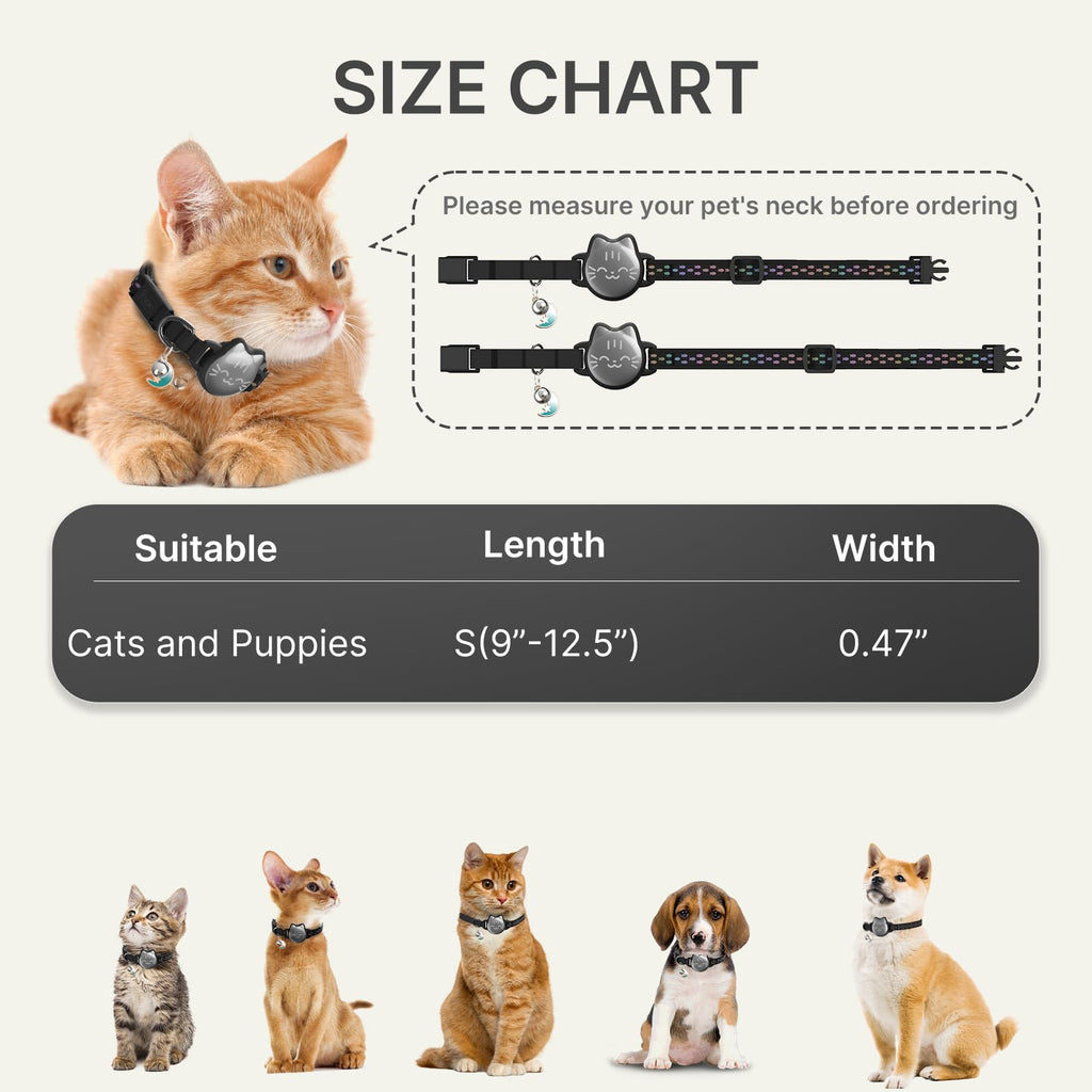 Reflective Breakaway Cat Collar with Bell E668