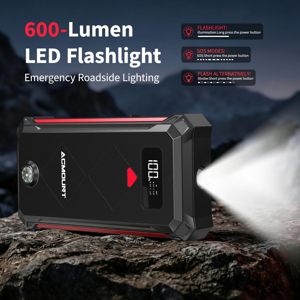5000A Car Battery Jump Starter D578