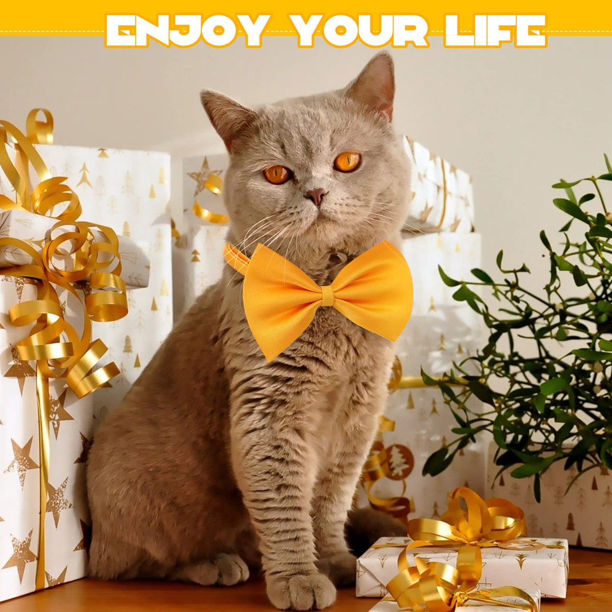 120 Pcs Dog Bow Ties with Adjustable Collar P19366