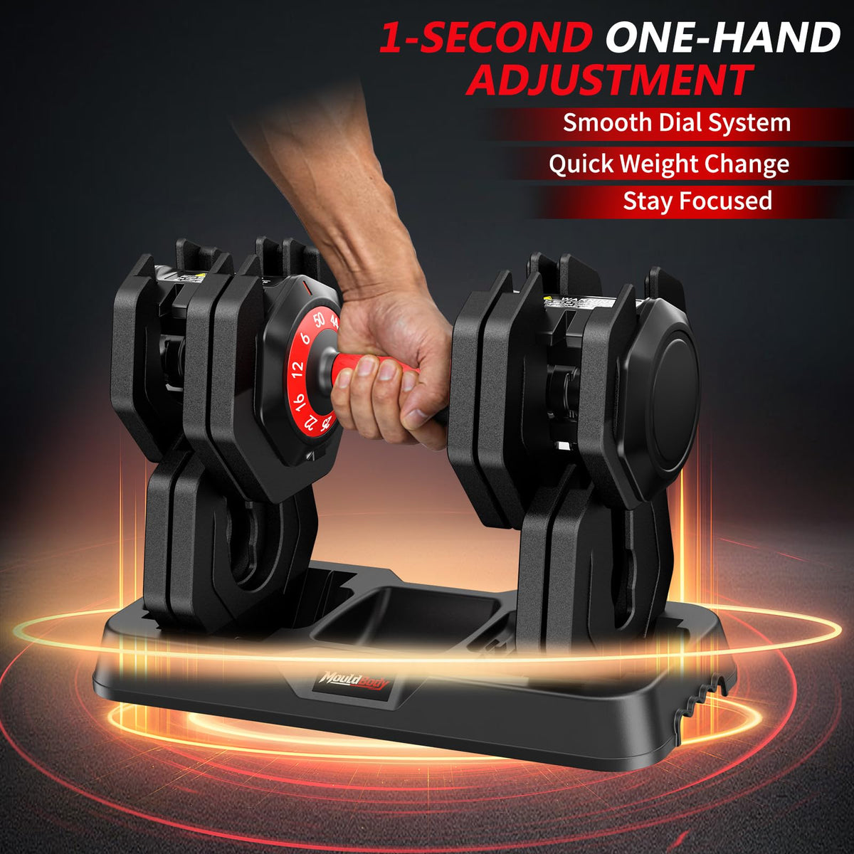 Adjustable Dumbbell Set 25 lb or 50 lb N2592