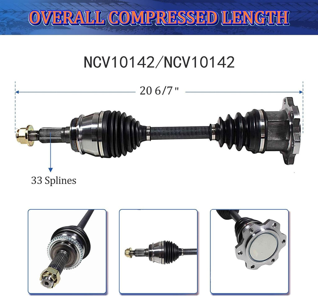 CV Axle Front Pair Q2800