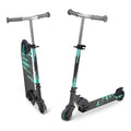 Foldable Light Up Wheels Adjustable Handlebar Aluminum Kids Kick Scooter O317538