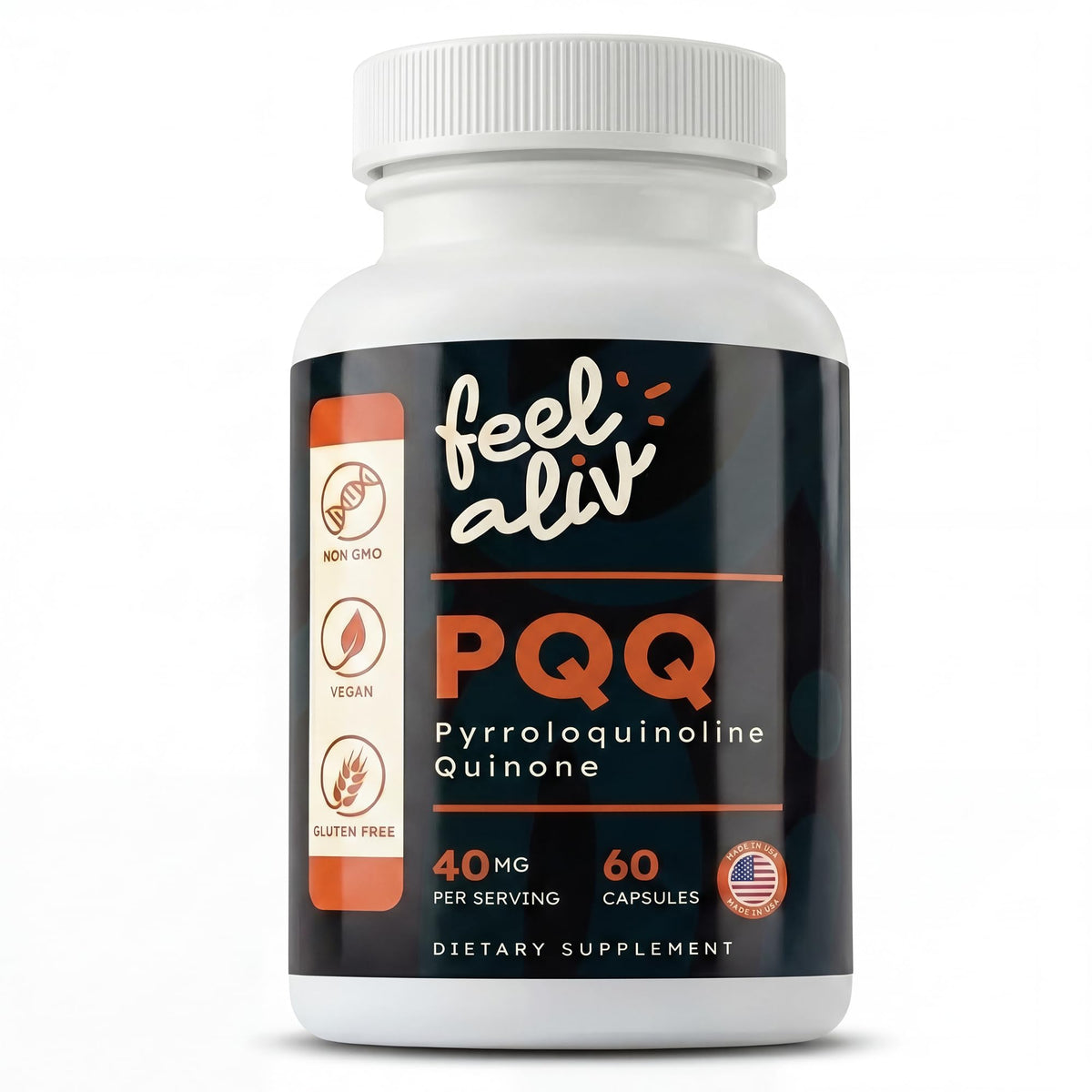 PQQ Supplement 40mg Vegan 60 Capsules U9992