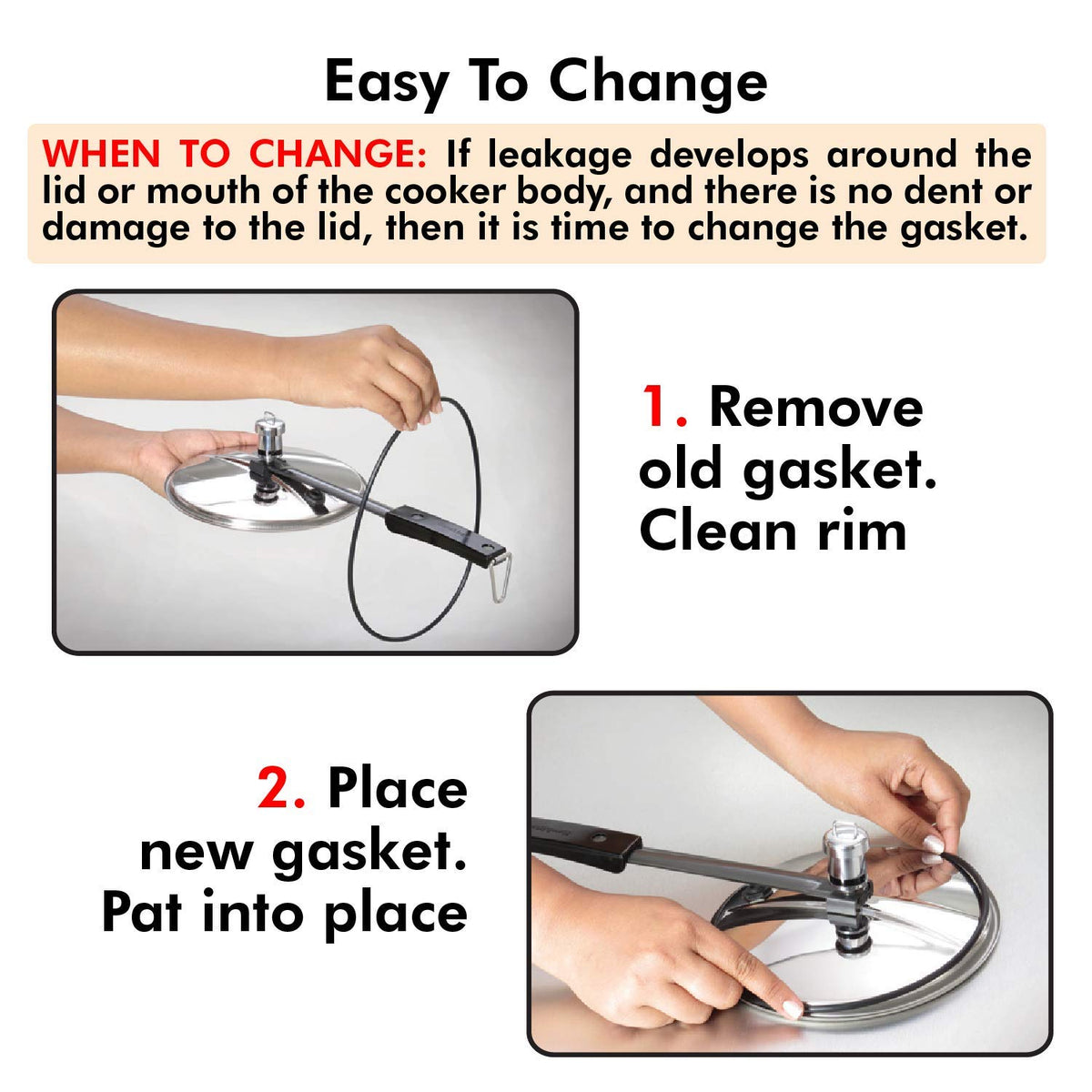 Rubber Gasket for Stainless Steel Pressure Cooker N865
