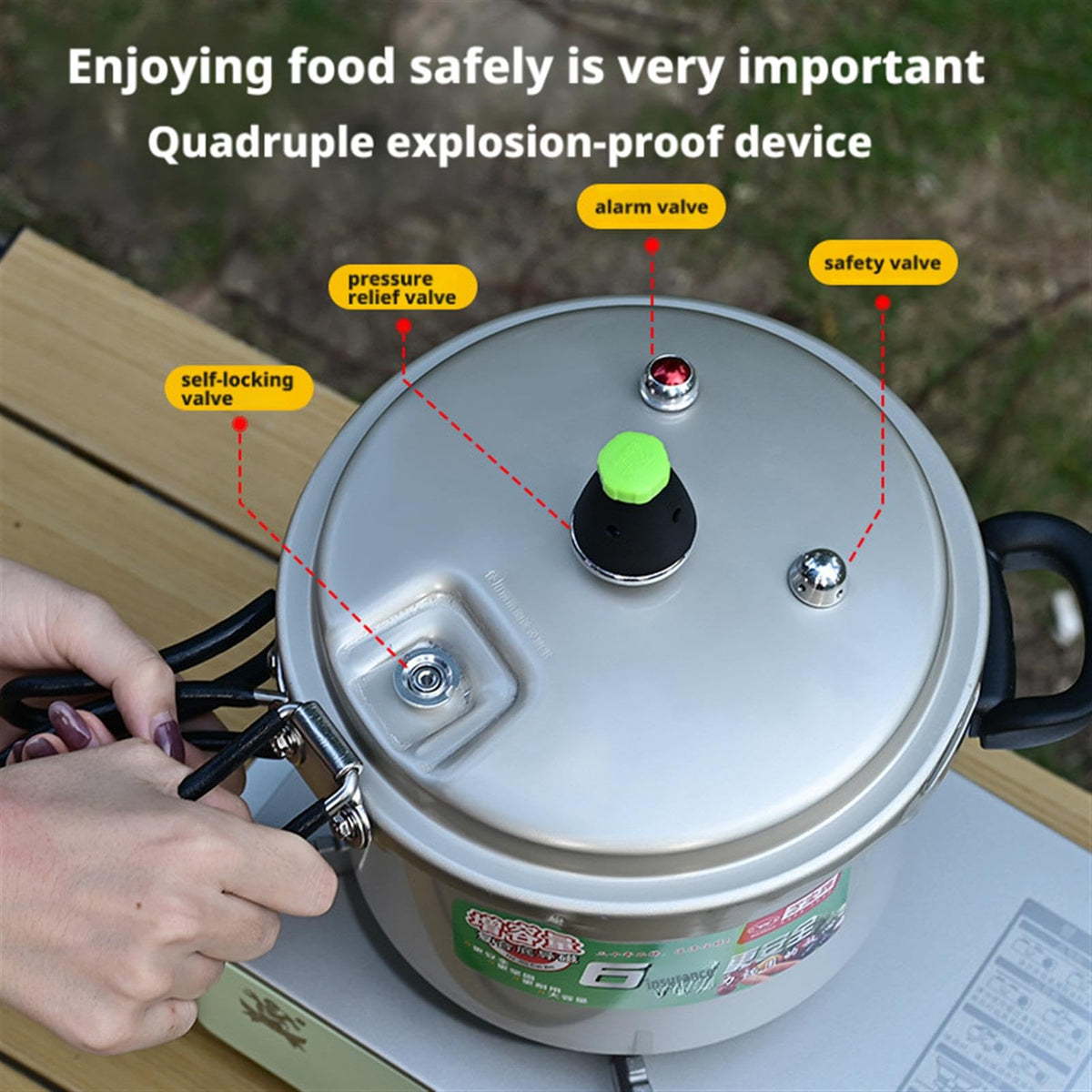 2L Aluminum Alloy Pressure Cooker A616640
