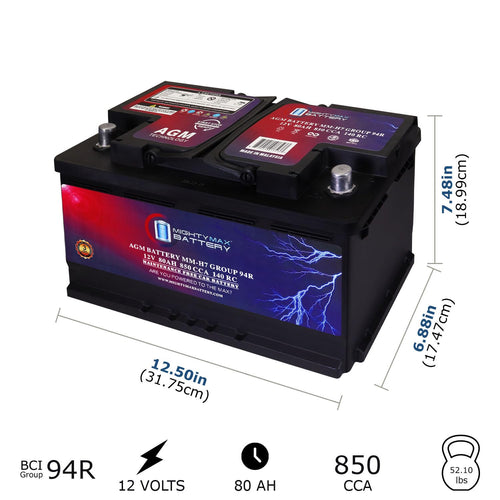 12V 80AH 850 CCA Replacement Battery G739255