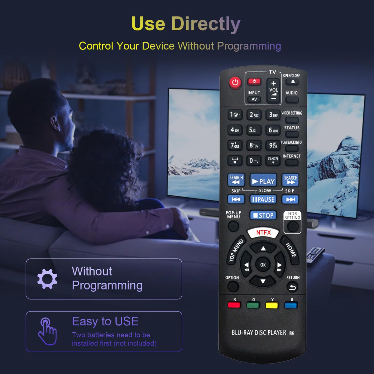 Replacement Remote Control U74840