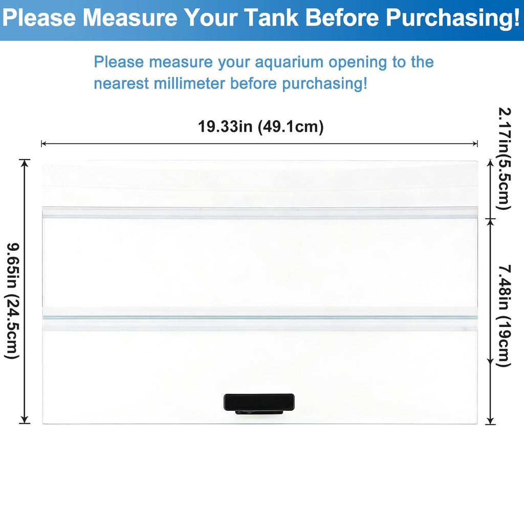 Clear Tempered Glass Aquarium Lid V118