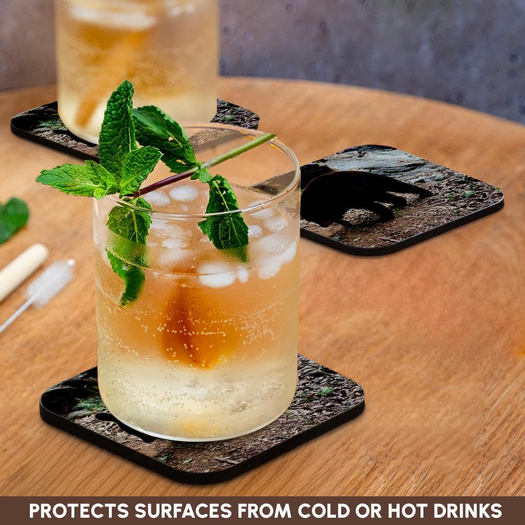 Set of 4 Soft Coasters S7853