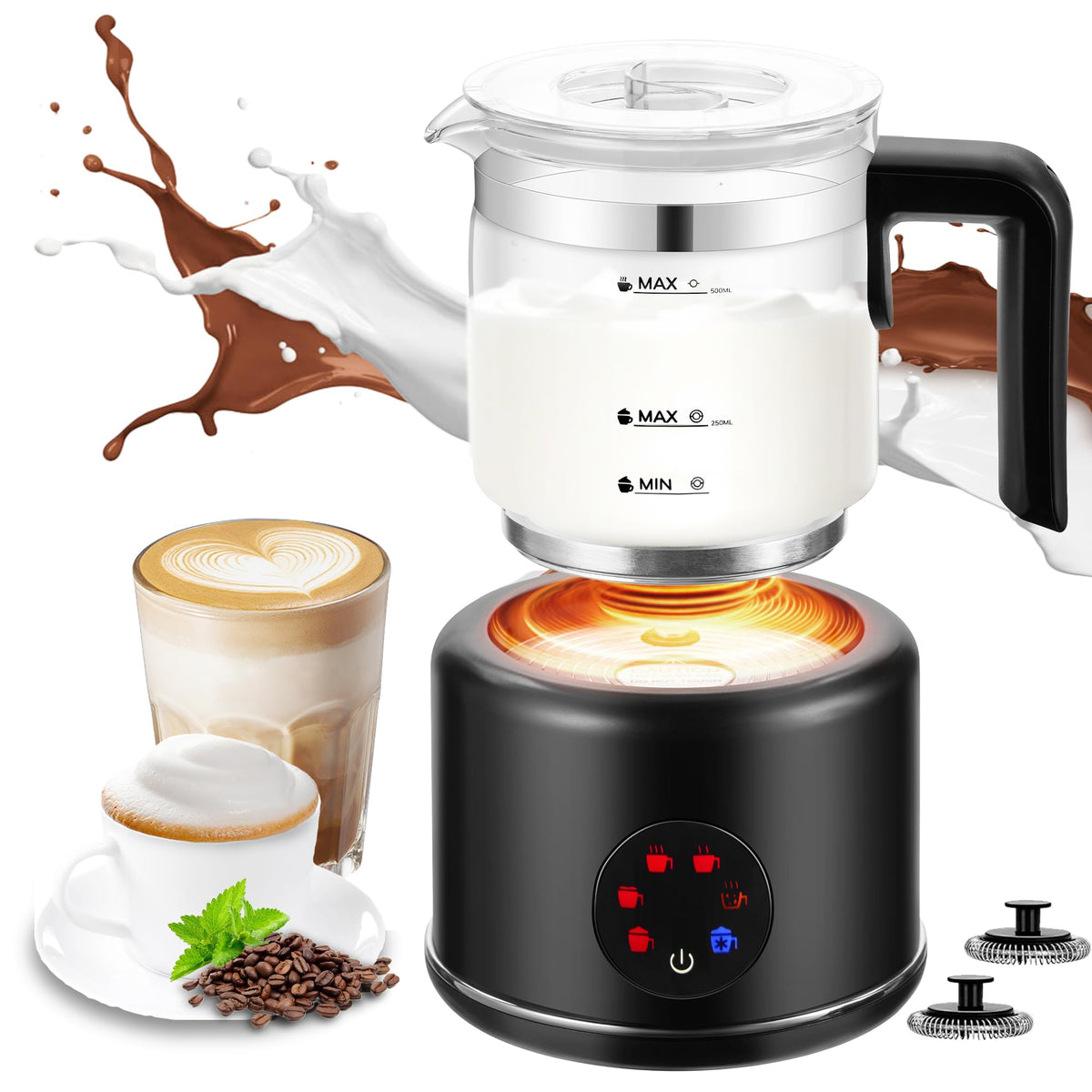 6 in 1 Electric Milk Frother and Steamer O96457