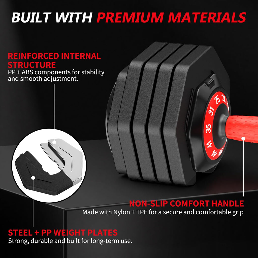 Adjustable Dumbbell Set 25 lb or 50 lb N2592